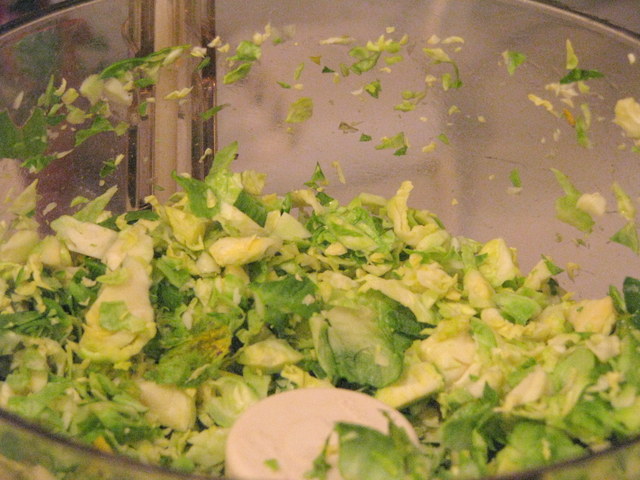 shredded brussels sprouts